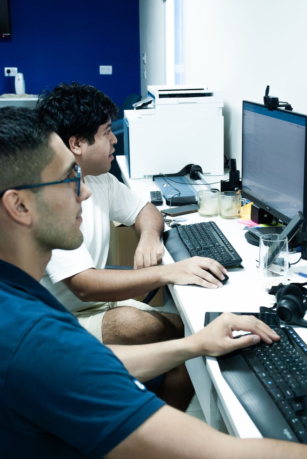 Equipo de Alderete trabajando